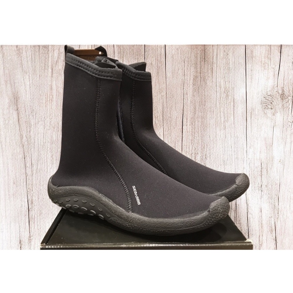 Sea-doo Boots Mens Women's Youth  Black water FishPro jetski neoprene ankle sz 6